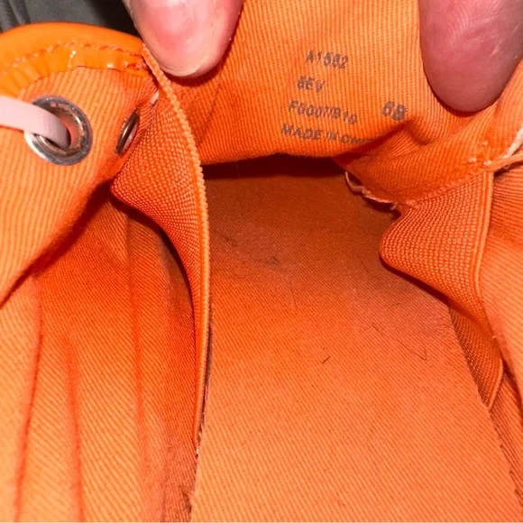 Coach Canvas Sneakers with Orange Trim - Picture 7 of 8